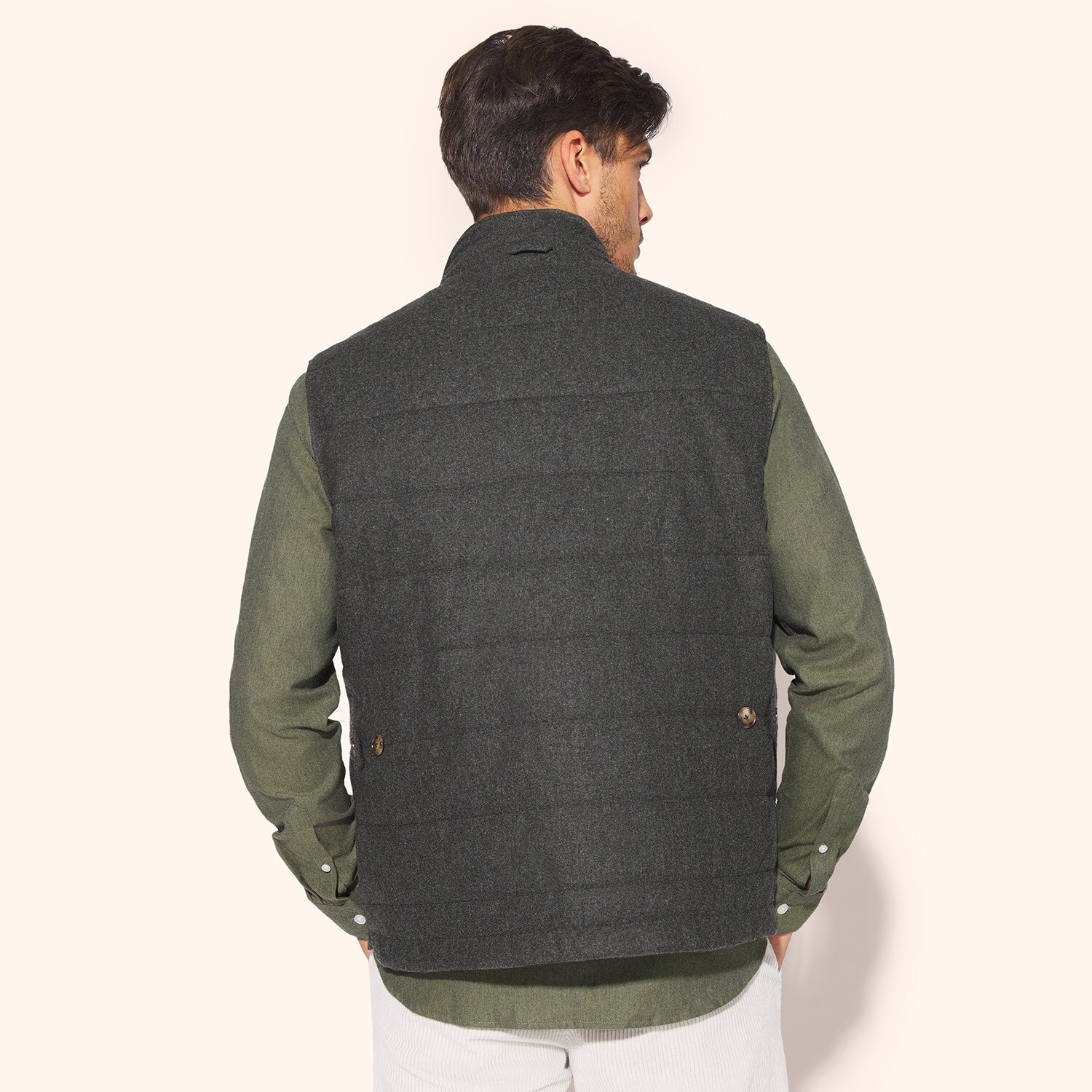 Bodywarmer lainage chiné